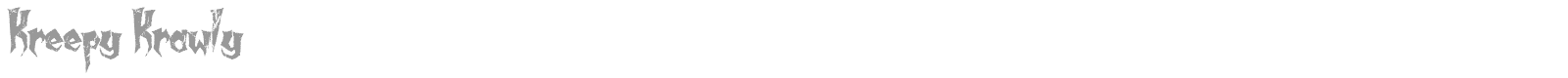 Kreepy Krawly font preview